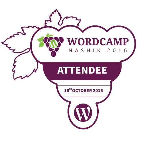 I'm attending WordCamp Nashik 2016