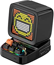 Divoom Ditoo Retro Pixel Art Game Bluetooth Speaker with 16X16 LED App Controlled Front Screen (Black)