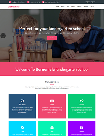 Bornomala – Kindergarten & School WordPress Theme - 