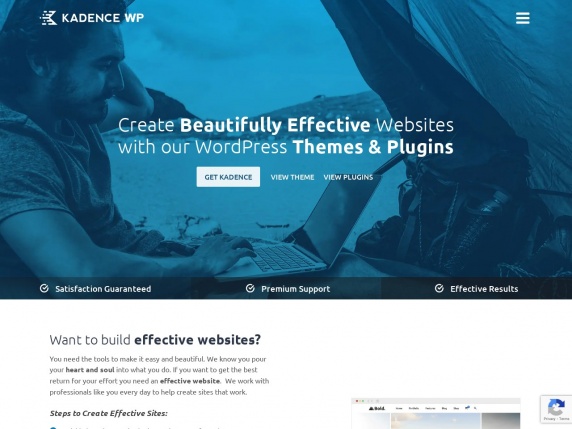 Kadence Themes homepage