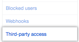 OAuth App access tab in the left sidebar