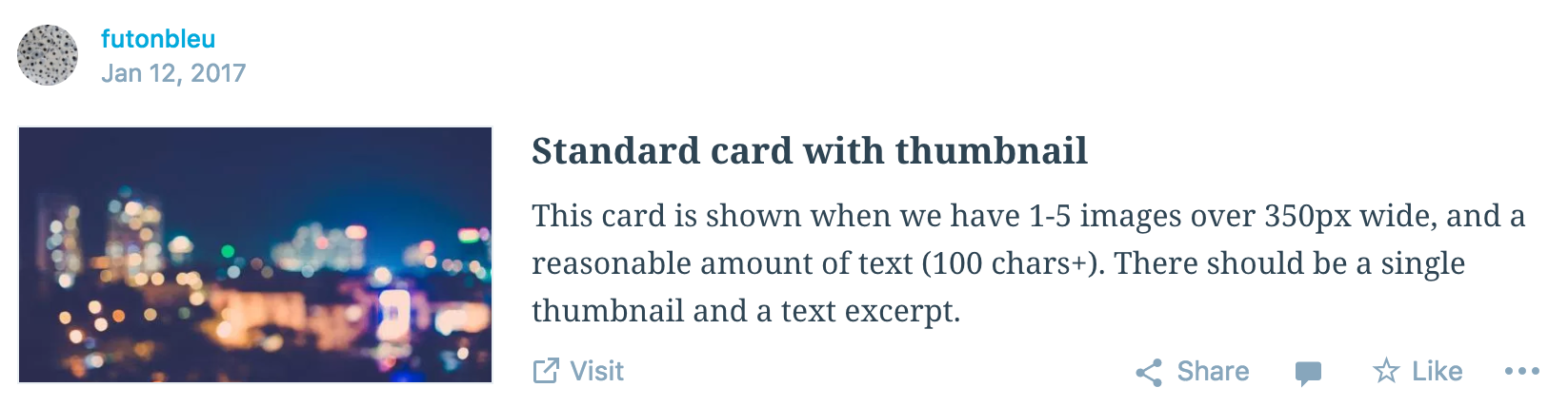 Standard post card