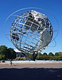 The Unisphere, a large metal globe sculpture