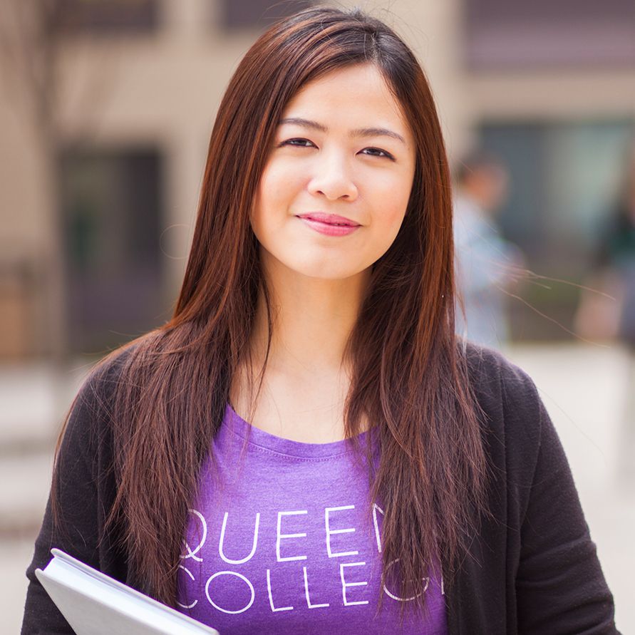 Female Queens College student