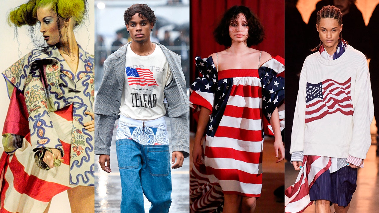 From left Joan Galliano spring 1993 Telfar spring 2019 readytowear Vaquera fall 2017 Tommy Now spring 2020nbsp