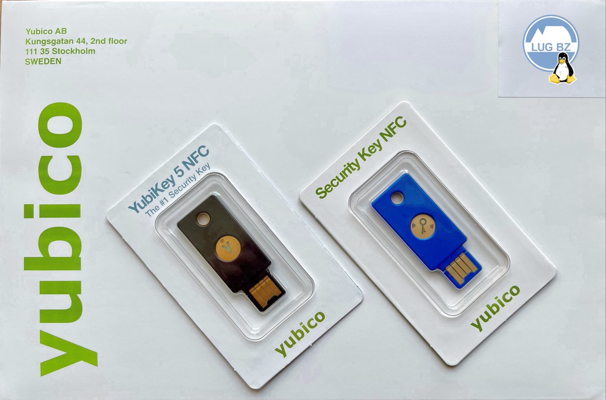 Le YubiKeys (token per l'autenticazione USB e NFC) di Yubico.