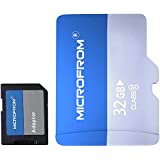 MICROFROM 32GB SD Card FAT32 SD Cards with Adapter, Flash Memory Card High Speed TF Card with 86MB/s, UHS-1, C10, V30, U1 FAT