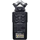 Zoom H6 All Black (2020 Version) 6-Track Portable Recorder, Stereo Microphones, 4 XLR/TRS Inputs, SD Card, USB Audio Interfac