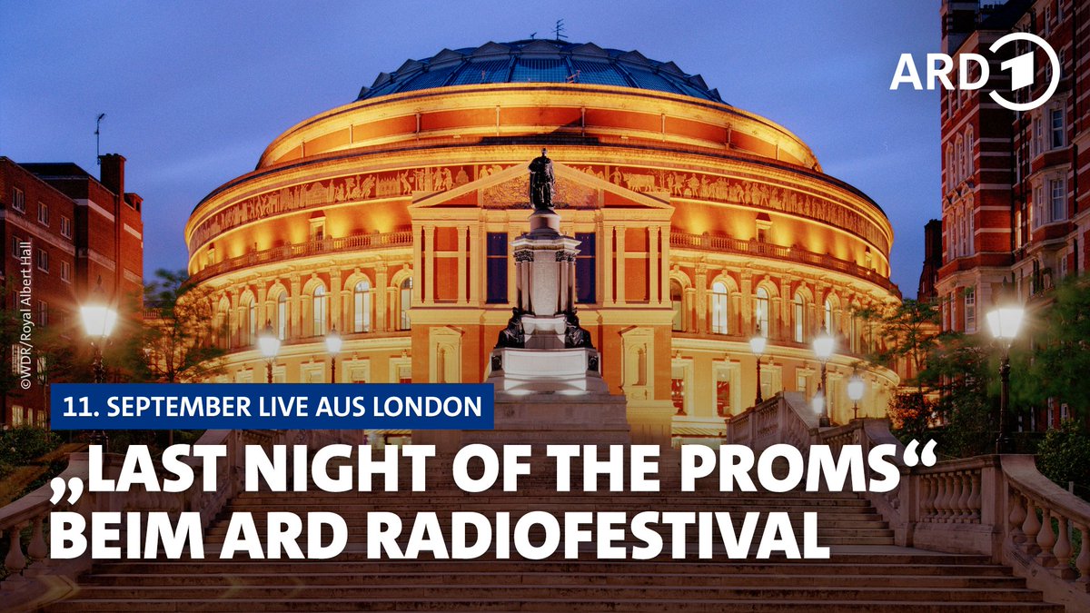 Die "Last Night of the Proms" live aus London beim ARD Radiofestival am 11. September - im Bild: Die Royal Albert Hall of Arts and Sciences in London.