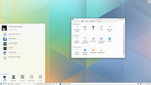 Plasma 5 screenshot