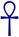 Ankh (SVG) blu.svg