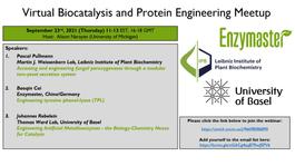 September  Biocatalysis and Protein Engineering Meetup