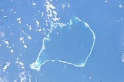 Aerial image of Funafuti atoll