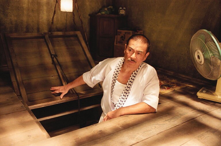 Sonny Chiba in a scene from Quentin Tarantino’s “Kill Bill: Vol. 1” (2003).