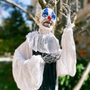 Spooky Halloween Decor Hanging from Tree