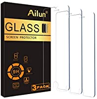 Ailun Screen Protector Compatible for iPhone 8 plus,7 Plus,6s Plus,6 Plus, 5.5 Inch 3Pack Case Friendly Tempered Glass