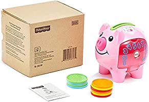 Fisher-Price Laugh & Learn Smart Stages Piggy Bank, Cha-ching! Get Ready To Cash In On Playtime Fun And Learning!