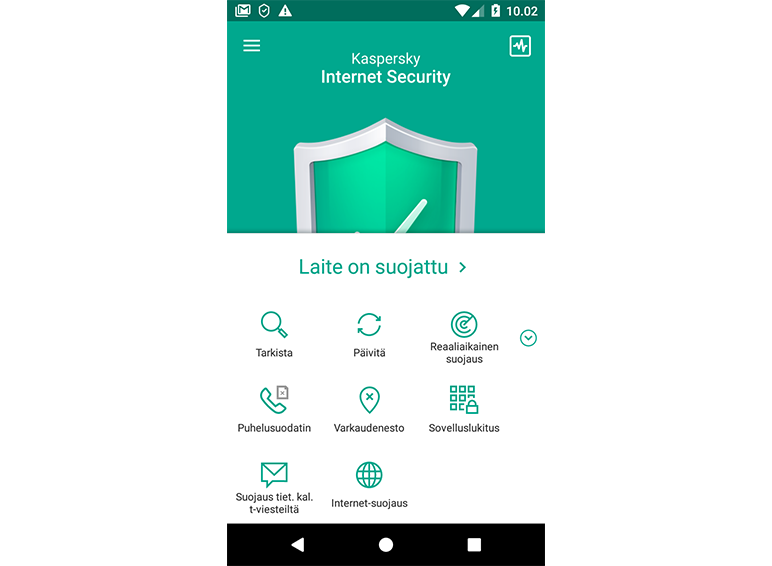 Kaspersky Internet Security for Android https://www.kaspersky.fi/content/fi-fi/images/b2c/product-screenshot/screen-KISA-01.png