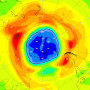 Image: Ozone hole South Pole