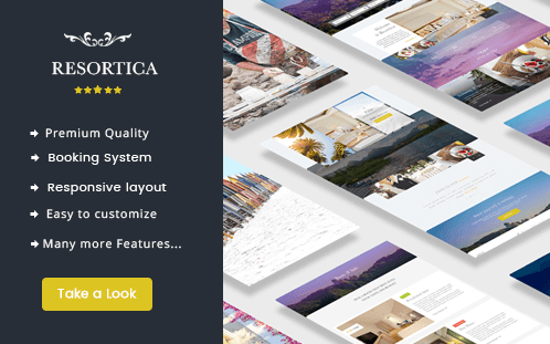 Resortica-Premium Hotel WordPress theme for hospitality business-Codethemes Co