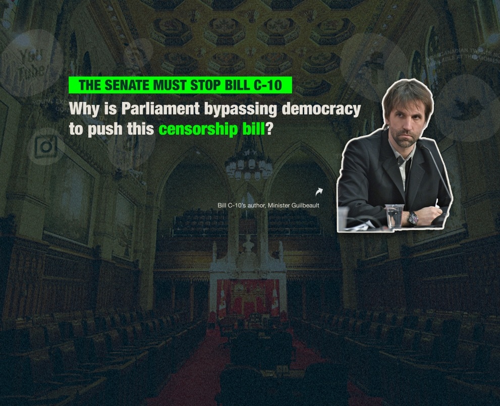 Tell the Senate: Uphold democracy, and scrutinize C-10!