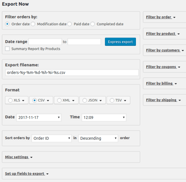 Advanced Order Export For WooCommerce