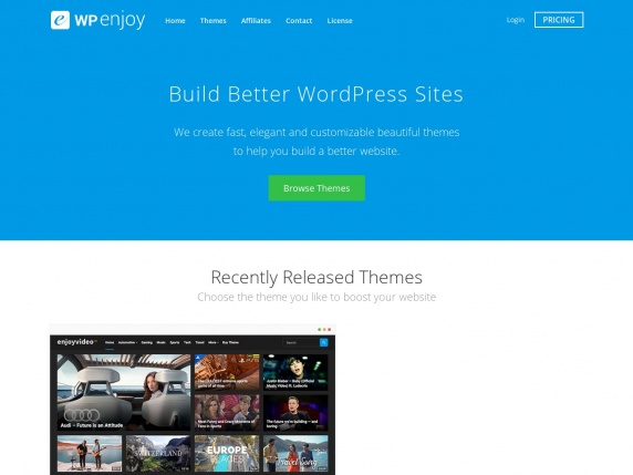 WPEnjoy homepage