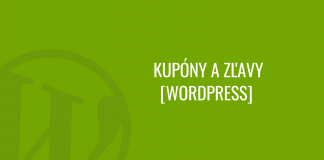 WordPress kupóny a zľavy