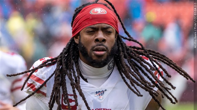 Image for NFL star Richard Sherman booked on domestic violence charge