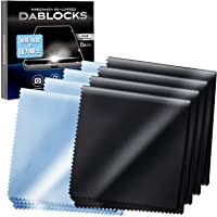 DABLOCKS Microfiber Cleaning Cloth, Cleaning Cloth, Cleaning Cloth, For LCD Screens, Camera Lenses, 8 Pack (4 Black, 4...