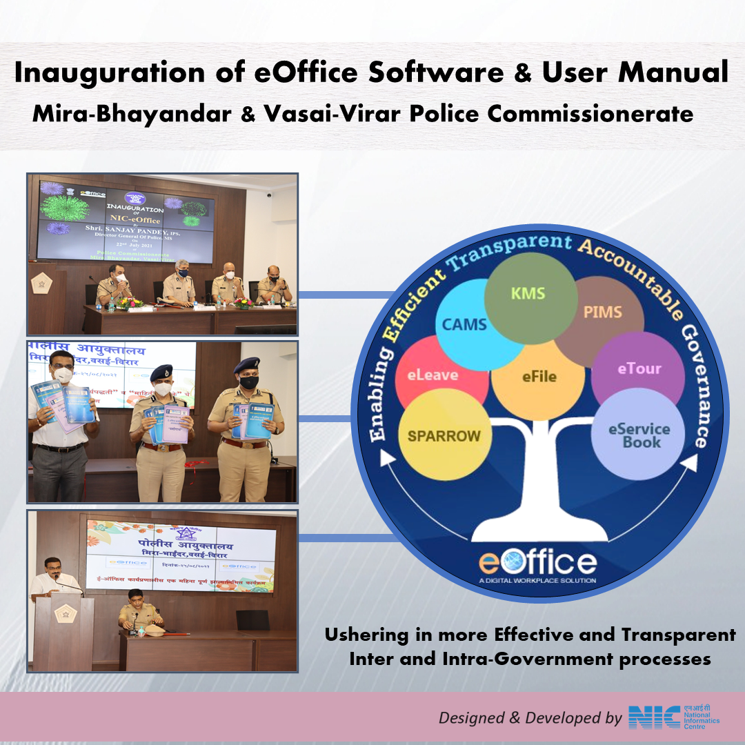 Image of Inauguration of NIC’s eOffice & release of user manual