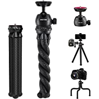 Camera Tripod, ROXTAK Mini Flexible Portable Phone Tripod Stand for Selfies/Vlogging/Photography, Compatible with iPhone…