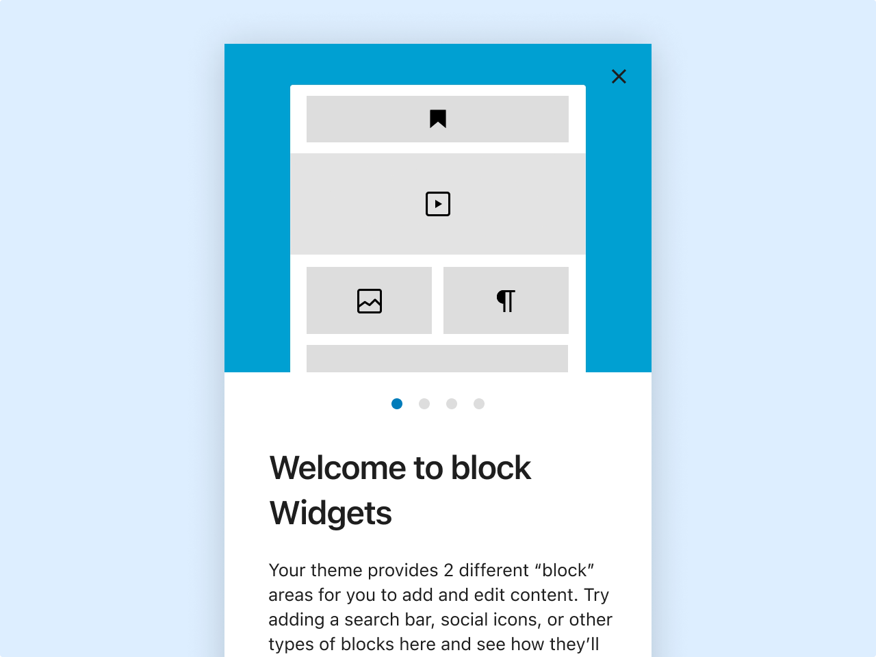 Block widget mới