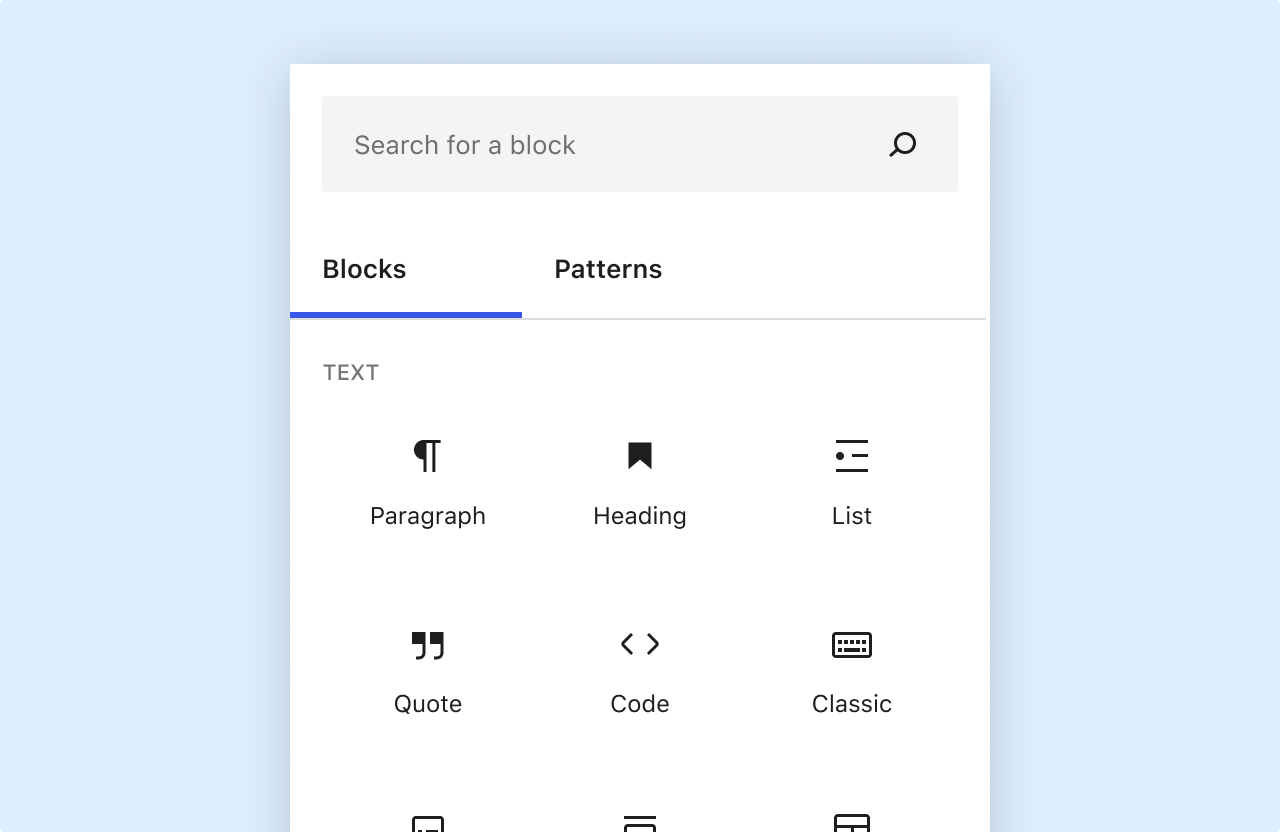 Sử dụng Patterns