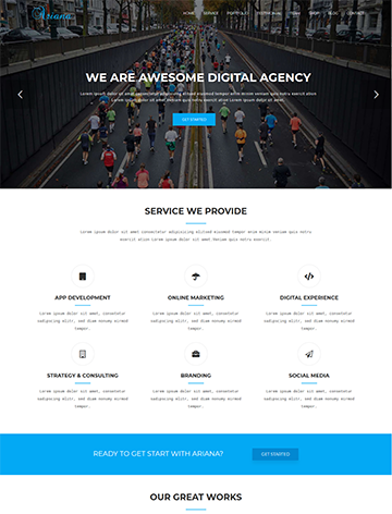 Ariana Lite – Digital Agency One Page WordPress Theme - 