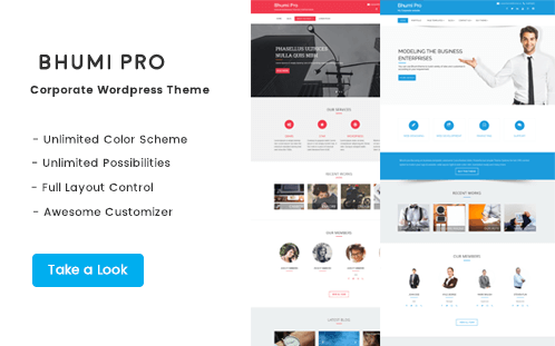 Bhumi, Premium multipurpose WordPress theme
