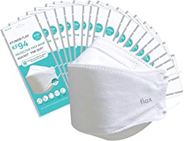 [20Packs] KF94 - Face Protective Mask for Adult (White) [Made in Korea] [20 Individually Packaged] KN FLAX Premium KF94...