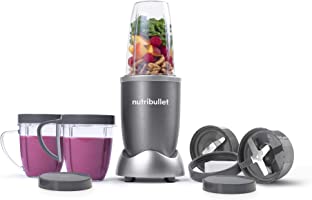 NutriBullet NBR-1201 12-Piece High-Speed Blender/Mixer System, Gray (600 Watts)