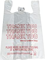 Reli. Thank You T-Shirt Bags (350 Count), Plastic - Bulk Shopping Bags, Restaurant Bag - T-Shirt Plastic Bags in Bulk -...