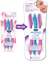 Schick Hydro Silk Touch-Up Multipurpose Exfoliating Dermaplaning Tool, Eyebrow Razor, and Facial Razor with Precision...