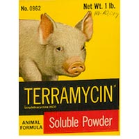 Pig and Terramycin soluble powder