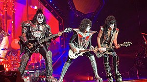 Kiss performing in 2019