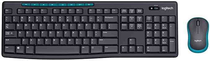 Logitech MK275 Wireless Keyboard and Mouse Combo(Universal Compatiblity:Windows,Mac OS,Chrome OS) Black