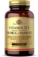 Solgar Vitamin D3 (Cholecalciferol) 250 MCG (10,000 IU), 120 Softgels - Helps Maintain Healthy Bones & Teeth - Immune...