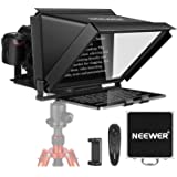 Neewer X12 Teleprompter for iPad Tablet Smartphone DSLR Cameras with Remote Control, APP Compatible with iOS/Android for Onli