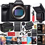 Sony a7R IV 61.0MP Full-Frame Mirrorless Interchangeable Lens Camera Body ILCE-7RM4 4K Bundle with 128GB Memory (2 x 64GB Car