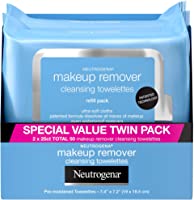 Neutrogena Makeup Remover Cleansing Face Wipes, Daily Cleansing Facial Towelettes to Remove Waterproof Makeup and...