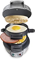 Hamilton Beach Breakfast Sandwich Maker, Silver (25475A)