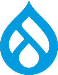 Drupal 9 logo in blue