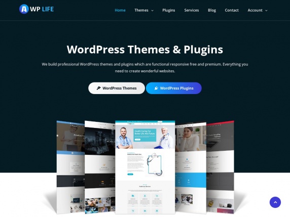 A WP Life homepage